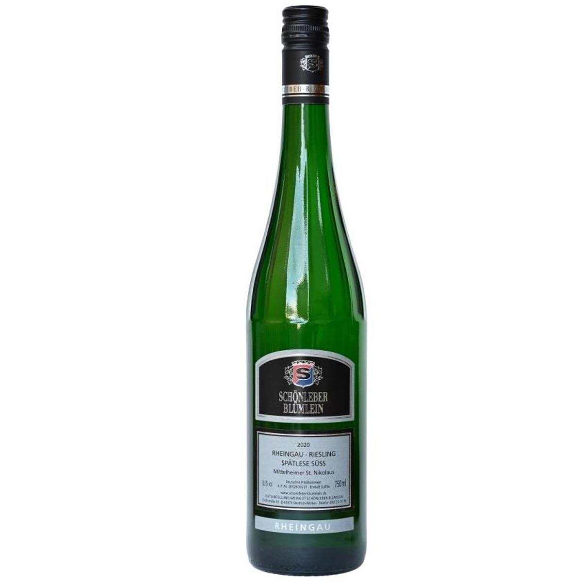 2020 Mittelheimer St. Nikolaus Riesling Spätlese Süss 2020 Mittelheimer St. Nikolaus Riesling Spätlese Süss