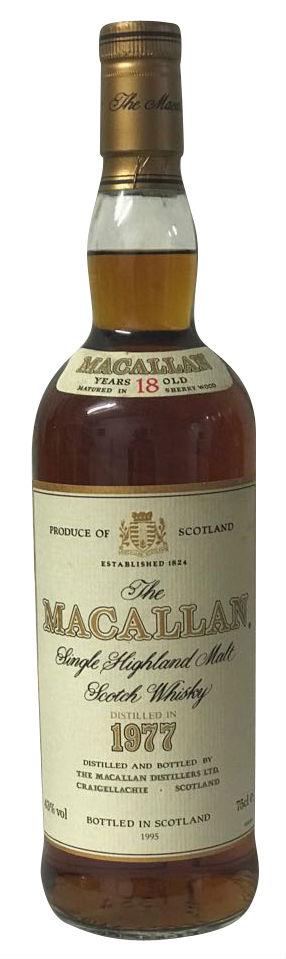 The Macallan Single Highland Malt Scotch Whisky 18yo - 1977er The Macallan Single Highland Malt Scotch Whisky 18yo - 1977er