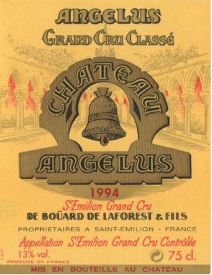 1994 Château Angélus Saint-Émilion Grand Cru Premier Grand Cru Classé - Privatkeller 1994 Château Angélus Saint-Émilion Grand Cru Premier Grand Cru Classé - Privatkeller