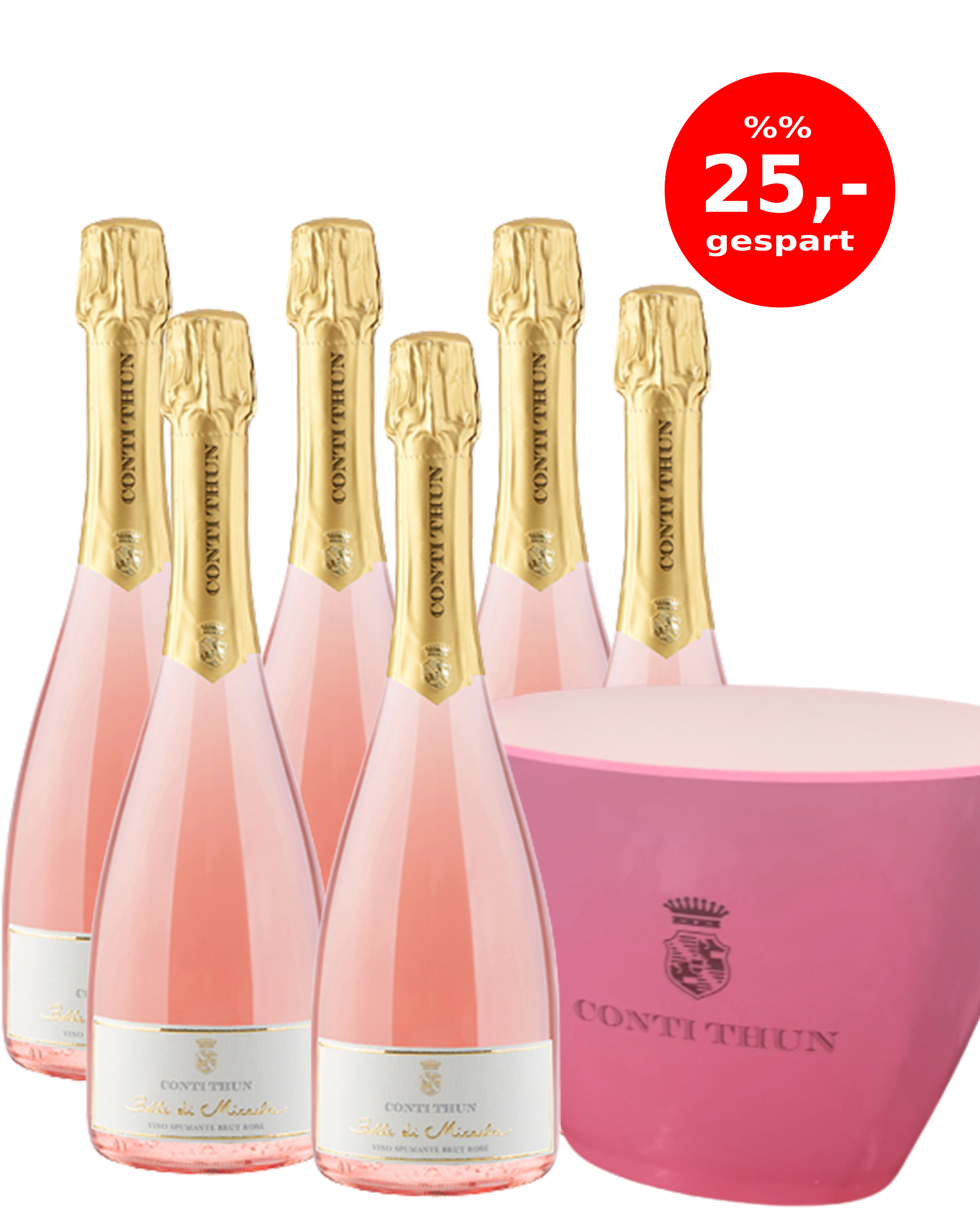 Bolle di Micaela Spumante Brut Rose im Vorteilspaket Bolle di Micaela Spumante Brut Rose im Vorteilspaket