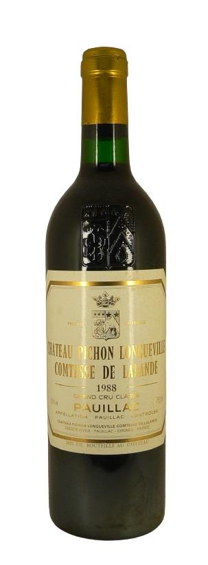 1988 Château Pichon Longueville -Comtesse de Lalande- Grand Cru Classé AC Pauillac 1988 Château Pichon Longueville -Comtesse de Lalande- Grand Cru Classé AC Pauillac