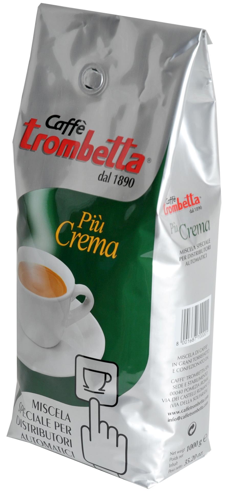 Trombetta "Piu Crema" 1 kg Espressobohnen Trombetta "Piu Crema" 1 kg Espressobohnen