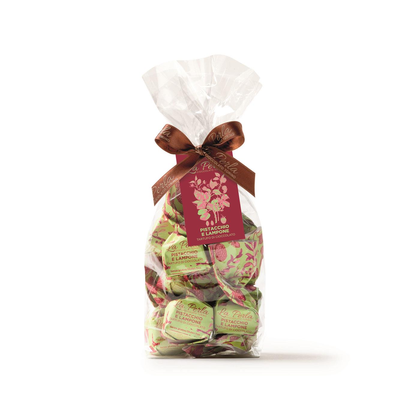 La Perla Tartufo Pistachio and Raspberry 200g La Perla Tartufo Pistachio and Raspberry 200g